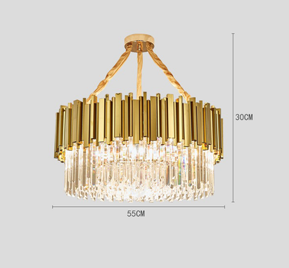 Modern Crystal Chandelier - LED Ceiling Light for Living Room