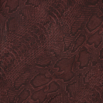 Silk Snakeskin Print Maxi Dress - V-neck Long Sleeve