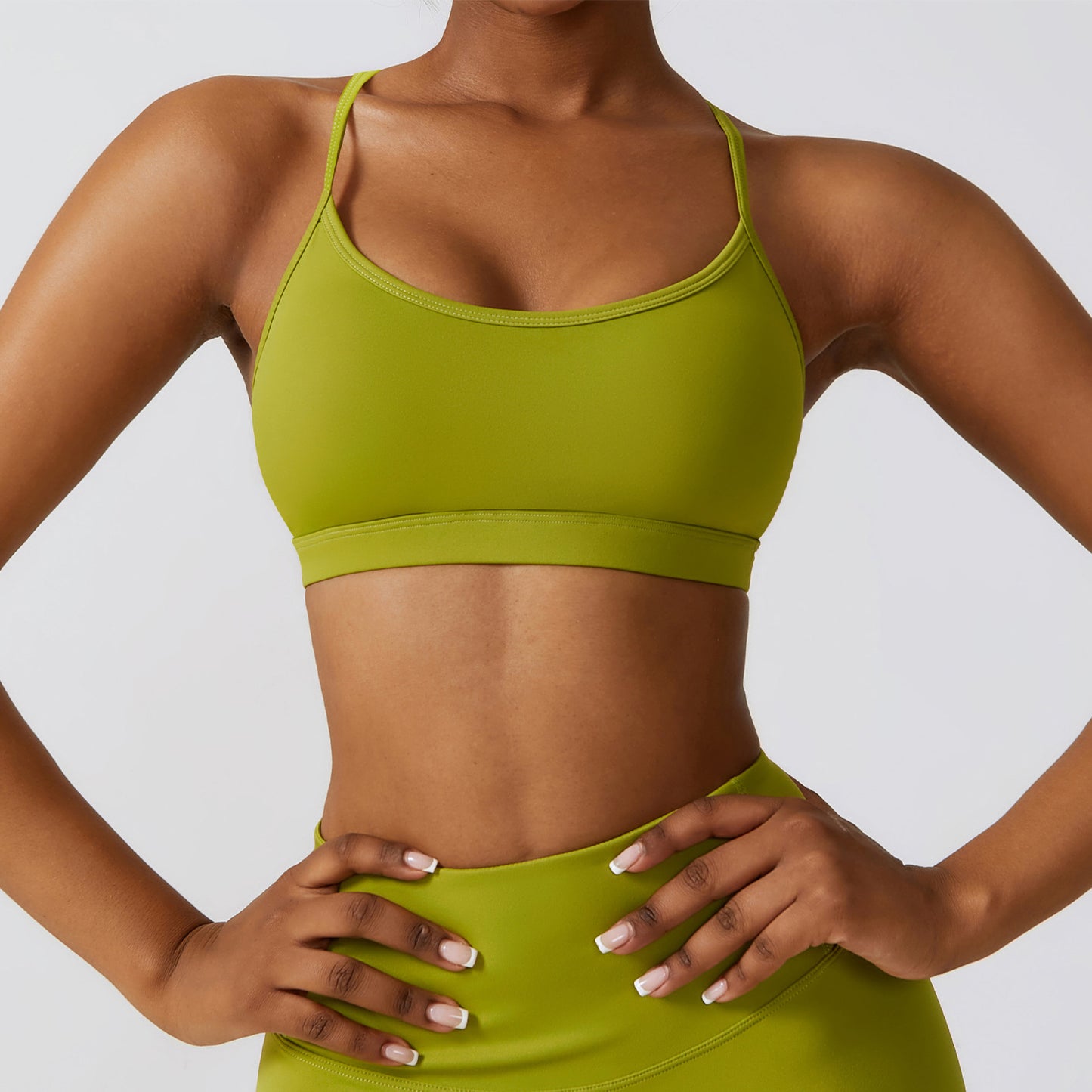 Women's Quick-Drying Sports Bra - Breathable Nylon Workout Bra
