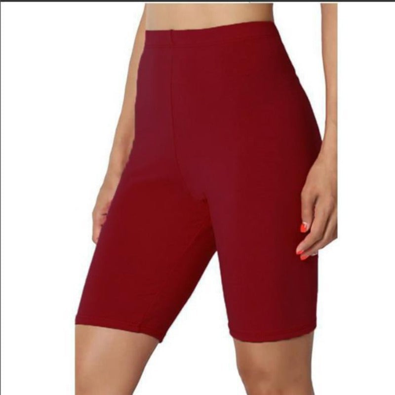 Women's High-Waisted Yoga Leggings - Cotton Blend Anti-Exposure Athletic Pants