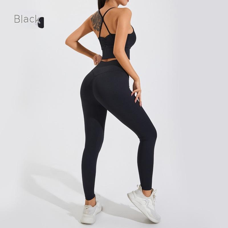 Women's Yoga Sports Bra and Leggings Set - Breathable Activewear