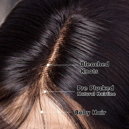 Straight Bob Lace Front Human Hair Wig - Short Bob Style