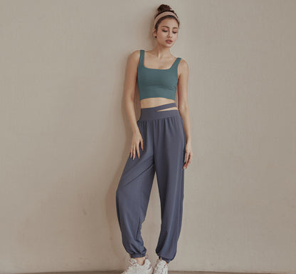 High Waist Loose Fit Trousers - Breathable Quick-Dry Casual Pants