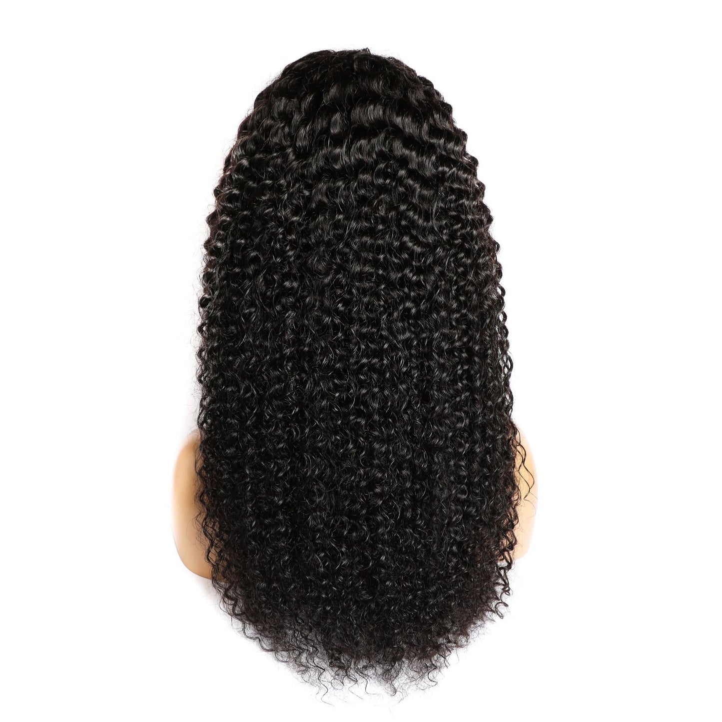 Curly Human Hair Lace Wig - Full Hand-Woven with Natural Texture