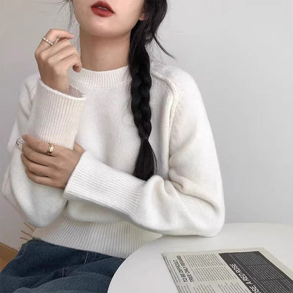 Women's Winter Base-Layer Knit Top - Thermal Long Sleeve Shirt