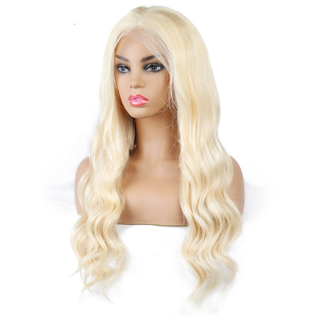 Blonde Semi-Lace Human Hair Wig - Real Hair Construction
