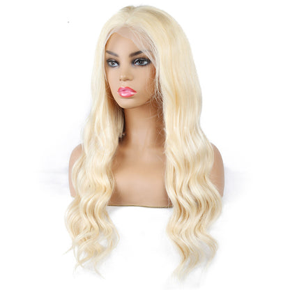 Blonde Semi-Lace Human Hair Wig - Real Hair Construction