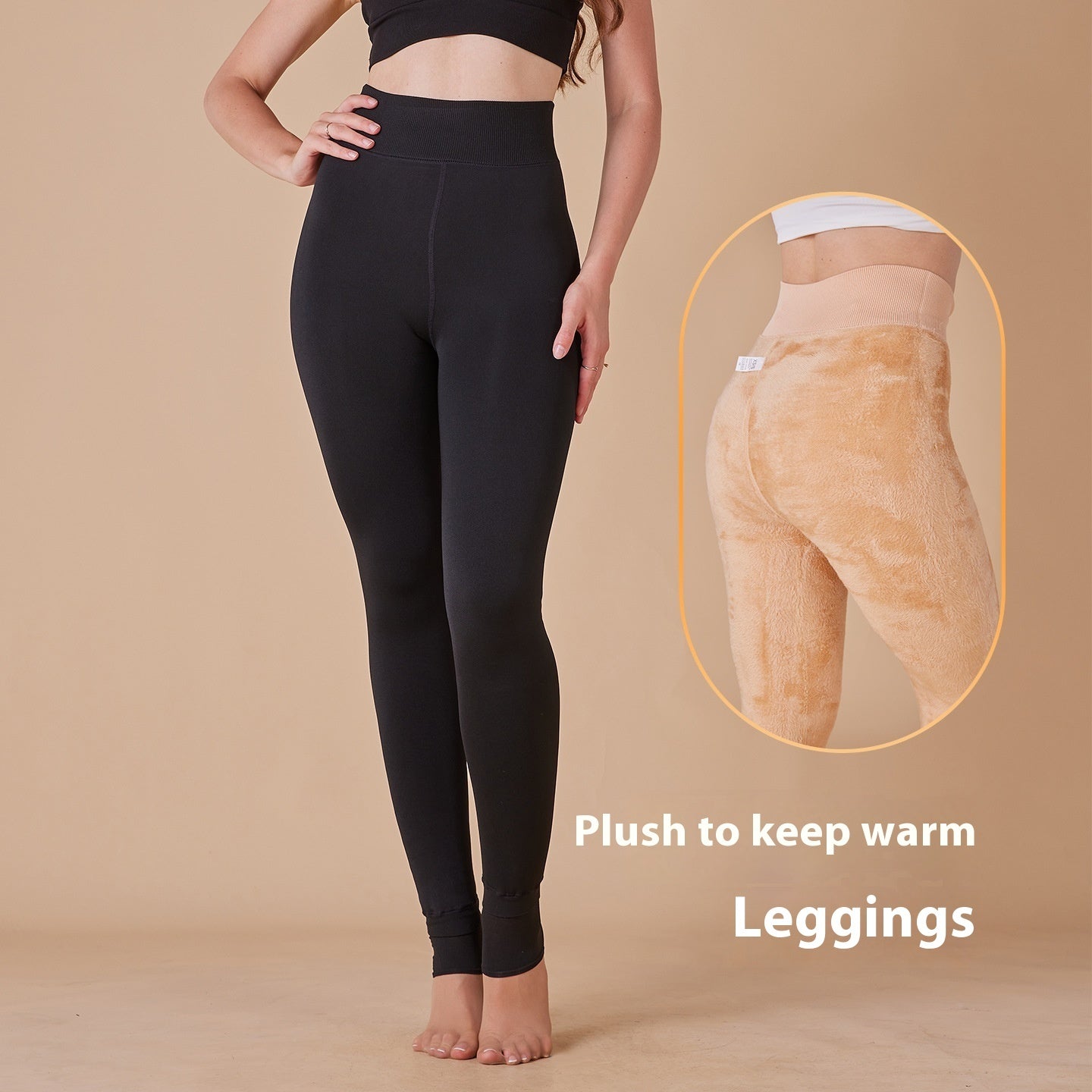 Extra Large Fur-Lined Thick Leggings - Warm Boot Pants for Women