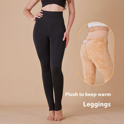 Extra Large Fur-Lined Thick Leggings - Warm Boot Pants for Women