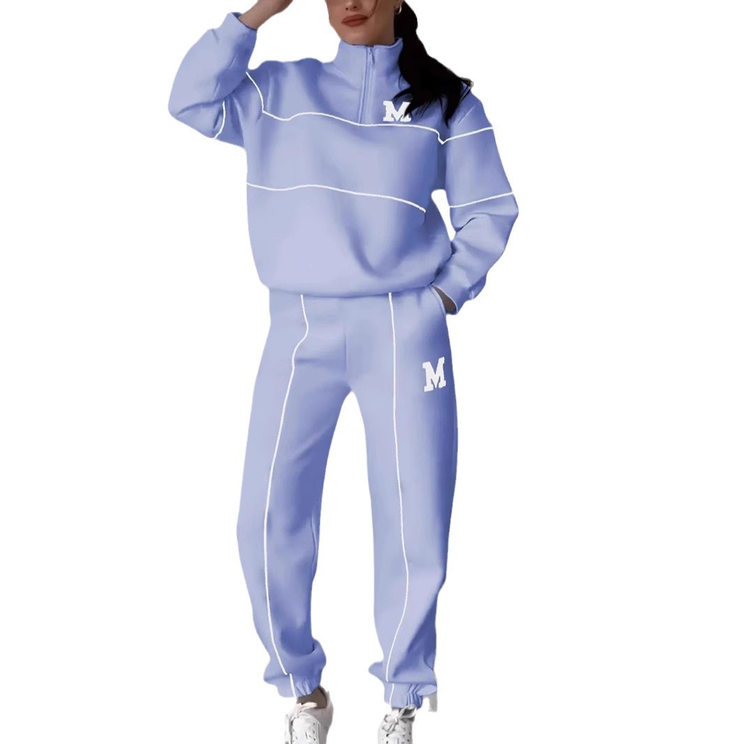 Women's 2 Piece Lounge Set - Pullover Sweatshirt & Sweatpants