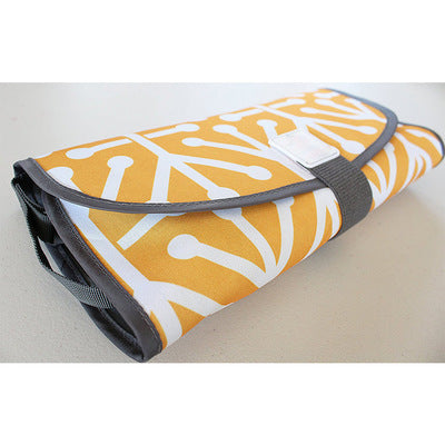 Portable Waterproof Diaper Changing Pad with Toy Links - Foldable Mat