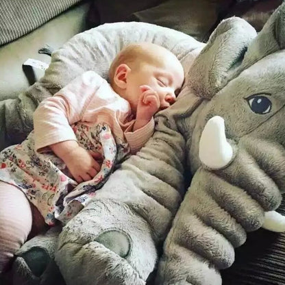 Elephant Plush Pillow with Blanket - Baby Comfort Cushion