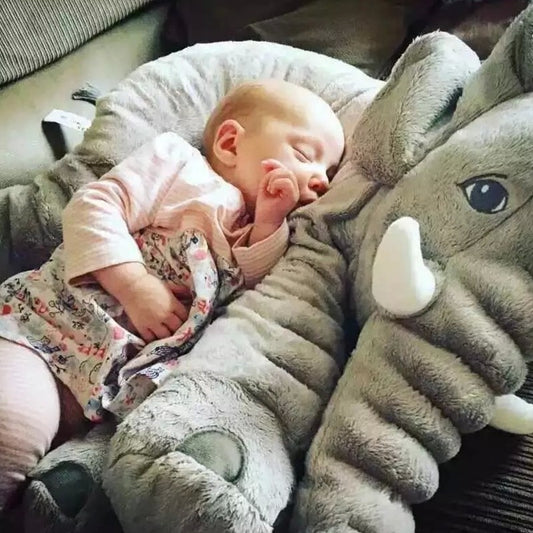 Elephant Plush Pillow with Blanket - Baby Comfort Cushion