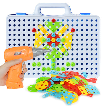 Creative Drill & Screw Building Blocks Set - Educational STEM Toy for Kids 3+