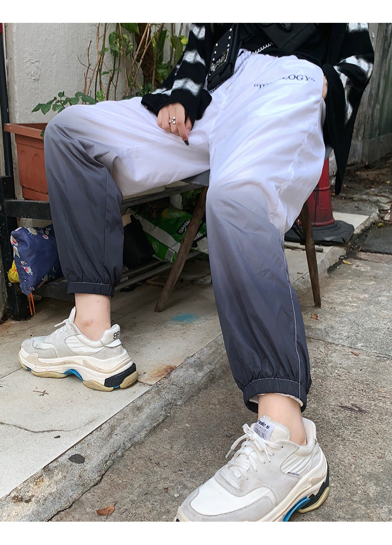 Gradient Beam Pants - Unisex Tapered Joggers for Men & Women