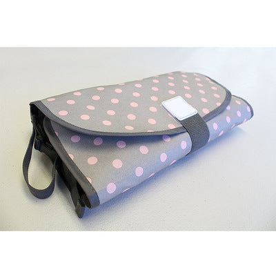 Portable Waterproof Diaper Changing Pad with Toy Links - Foldable Mat