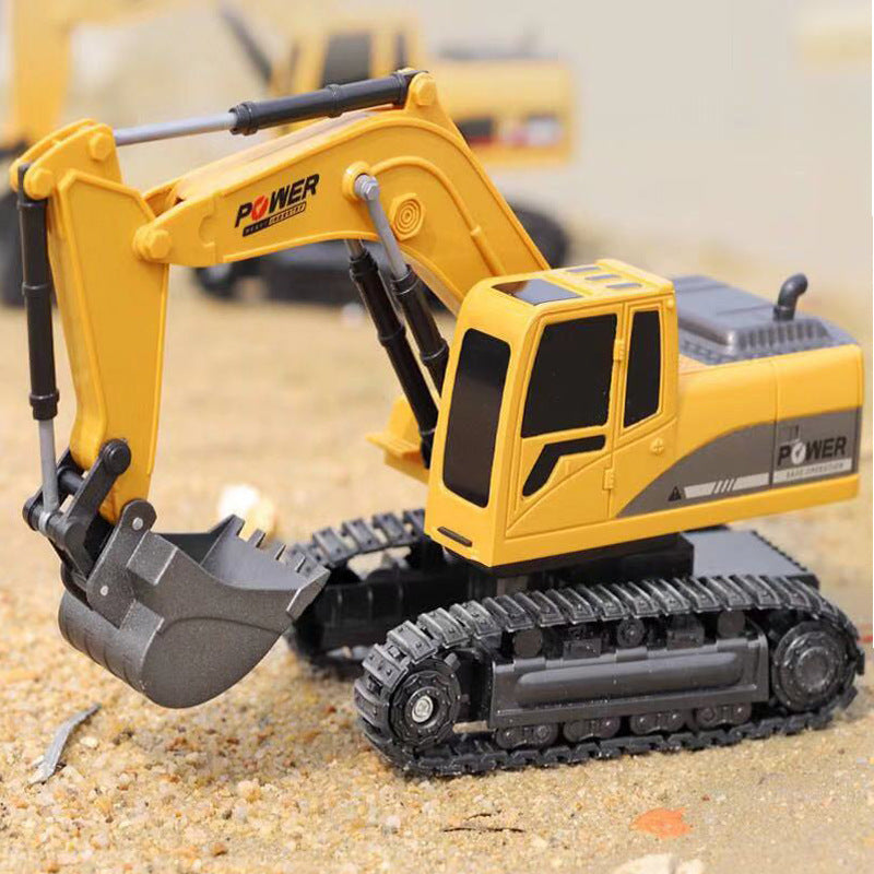 Kids Remote Control Excavator Toy - Alloy & ABS with Lights & Sound Effects