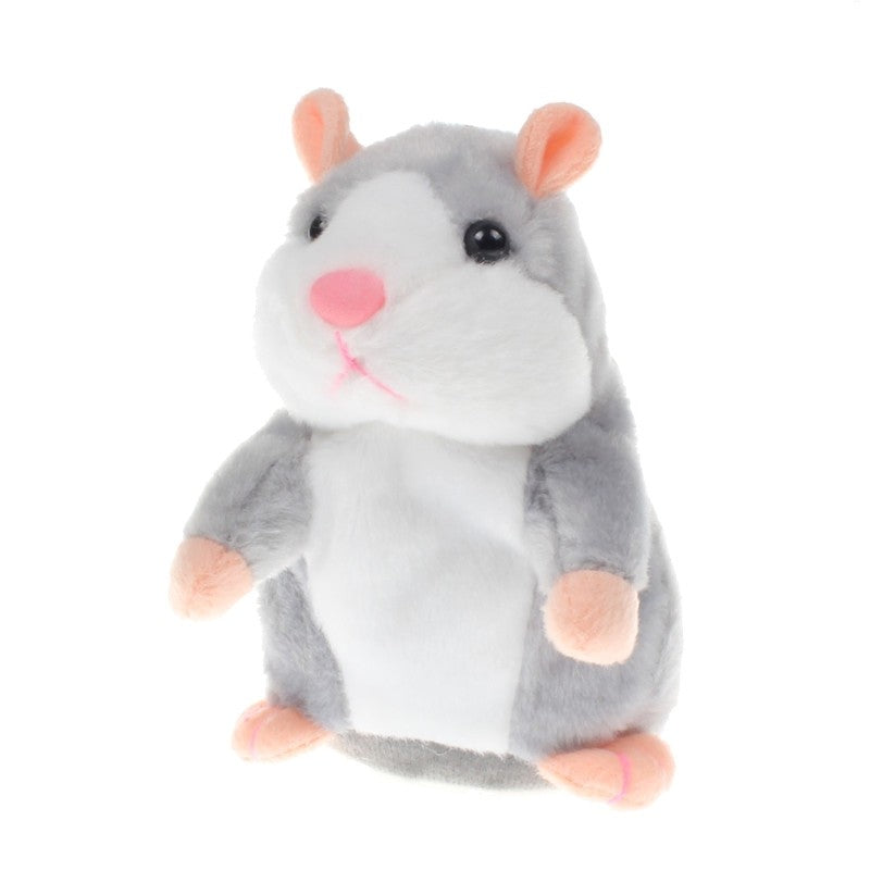 Talking Hamster Plush Toy - Voice Repeating Interactive Stuffed Animal for Kids