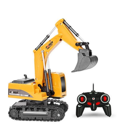Kids Remote Control Excavator Toy - Alloy & ABS with Lights & Sound Effects