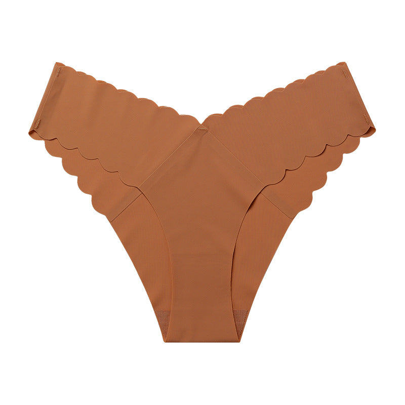 Seamless Ice Silk Underwear Set - 7-Piece Low-Rise Collection