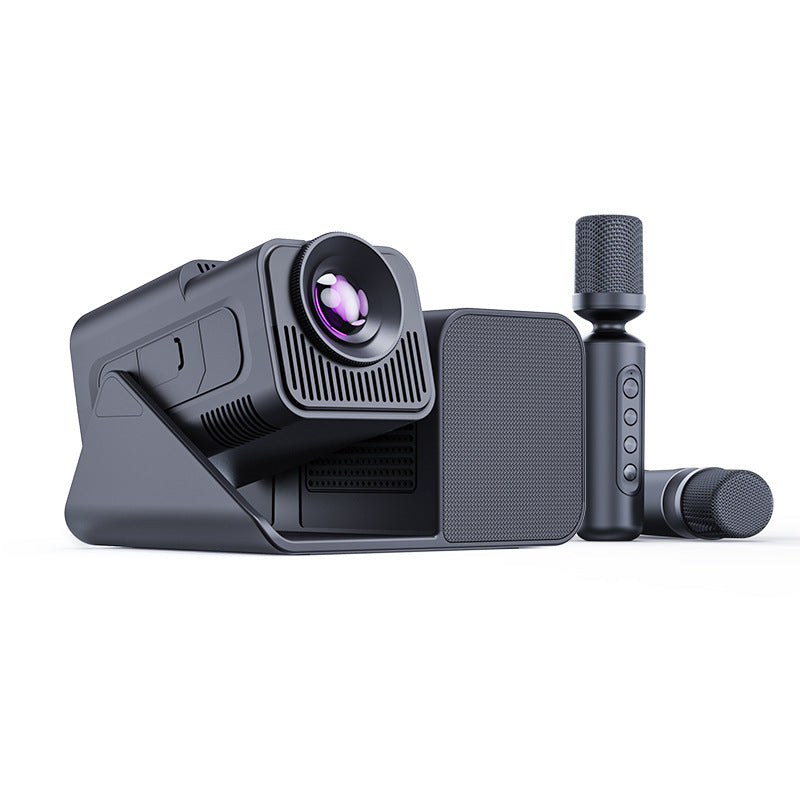 HD karaoke projector with 720p resolution display