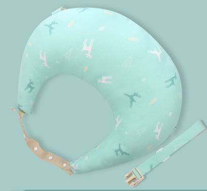 Multifunctional Nursing Pillow with Adjustable Strap - Washable Cotton Cover