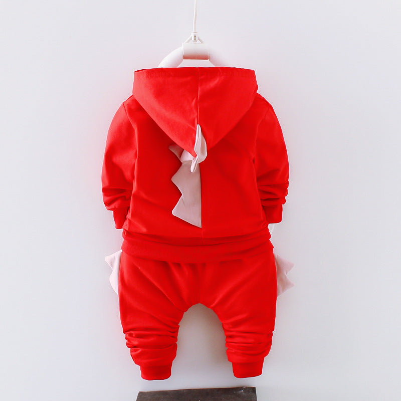 Boys Cotton Hoodie Tracksuit Set - Long Sleeve Pants Outfit