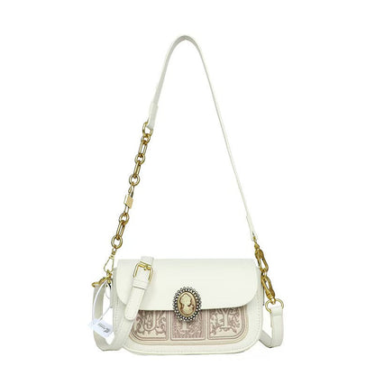 Pillow-Shaped PU Leather Crossbody Bag - Fashion Shoulder Handbag