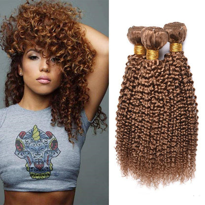 Kinky Curly Wave Human Hair Wig - 14 Inch Medium Length Natural Texture