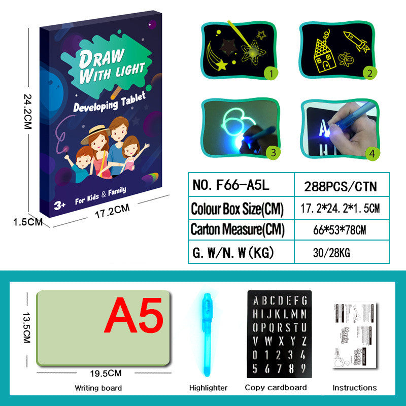 Light-Up Drawing Board - Educational Glow Art Tablet