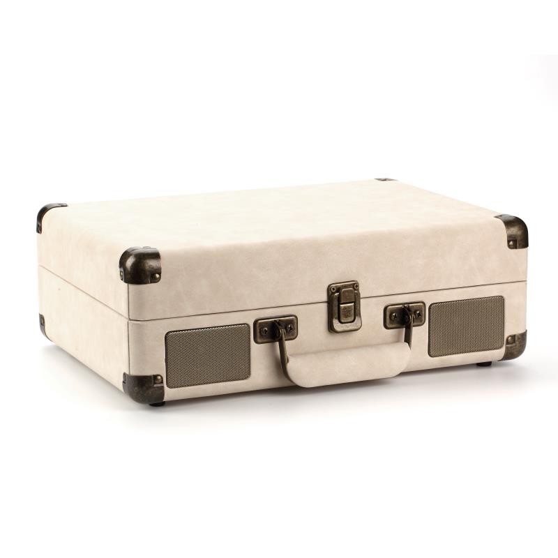 Vintage Bluetooth Turntable with Leather Case - Portable Vinyl Record Player