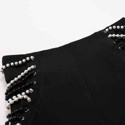 Mid-Waist Slim Fit Slimming Trousers - Polyester Pants for Women