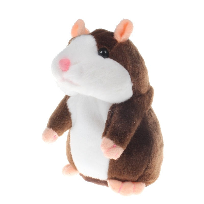 Talking Hamster Plush Toy - Voice Repeating Interactive Stuffed Animal for Kids