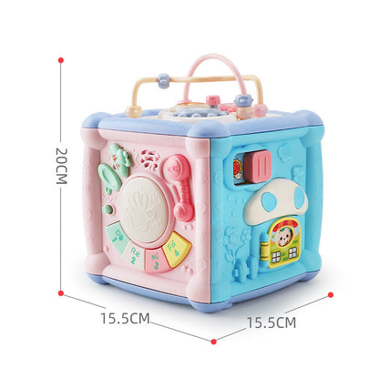 Musical Building Blocks Cube - Baby Drum Early Education Toy with Lights & Sounds