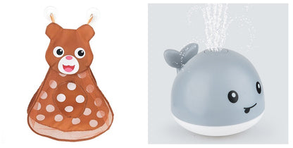 Baby Bath Whale Toy - Electric Water Spray with Lights & Music for Bathtub Fun