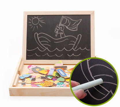Magnetic Animal Puzzle Board - Educational Art Easel for Kids