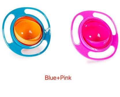 360° Rotating Spill-Proof Baby Bowl - Universal No-Mess Feeding Dish