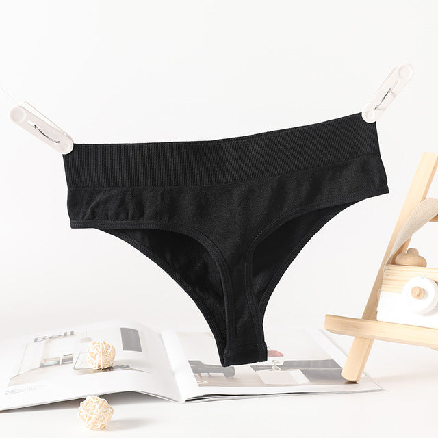 Women's Cotton Seamless Underwear - Comfortable Low-Rise Brief