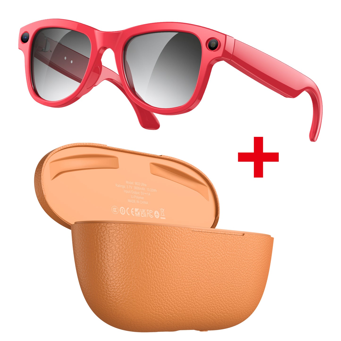AI-Powered Smart Glasses - 8MP Camera with Bluetooth & Voice Assistant