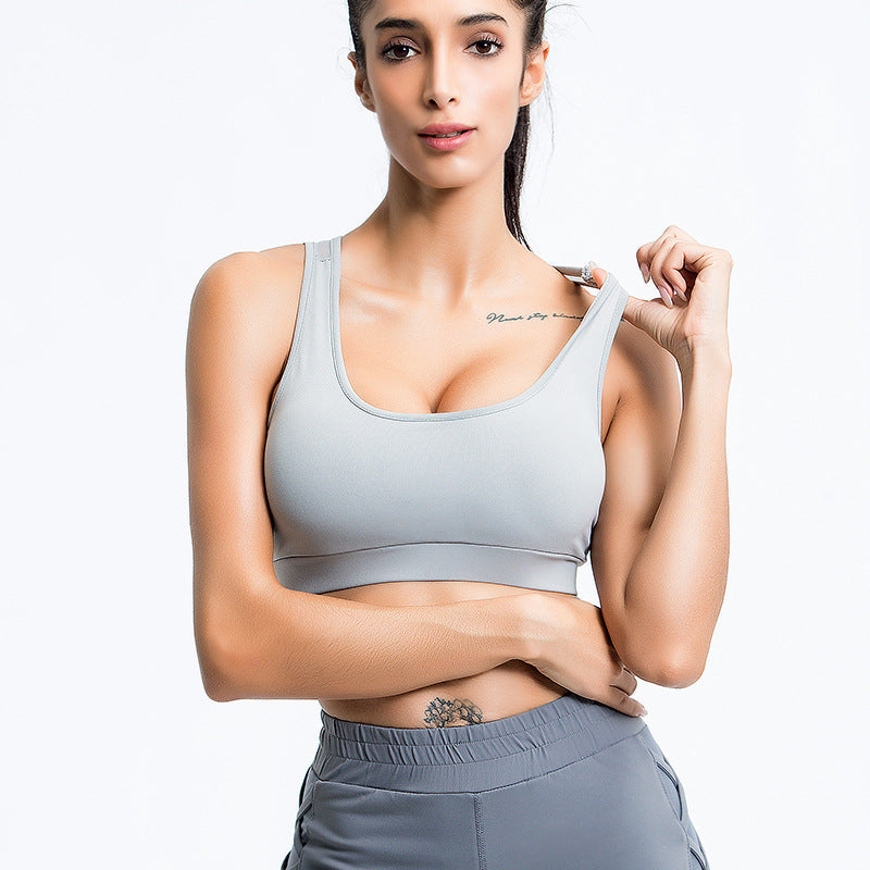 Padded Sports Bra - Quick-Dry Breathable Athletic Support