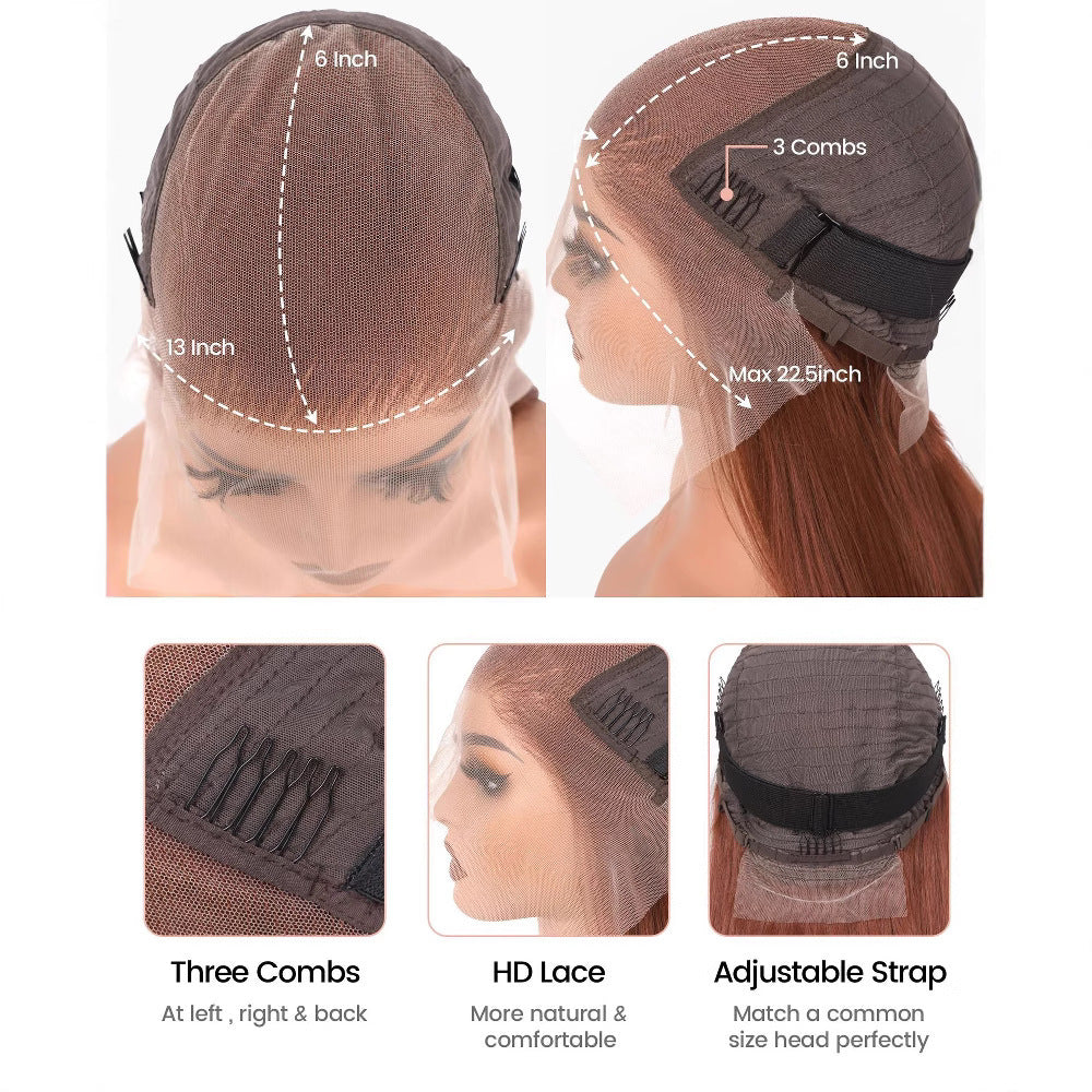 Highlight Ombre Wavy Lace Front Wig - Glueless Human Hair
