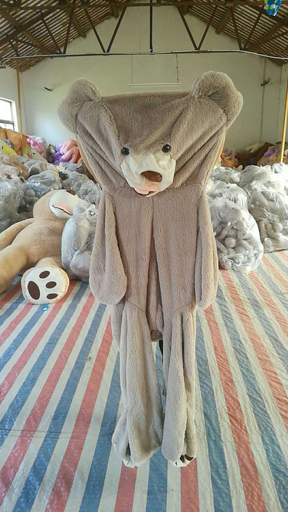 Giant Teddy Bear Plush Toy Shell - Unfilled Soft Fabric Cover