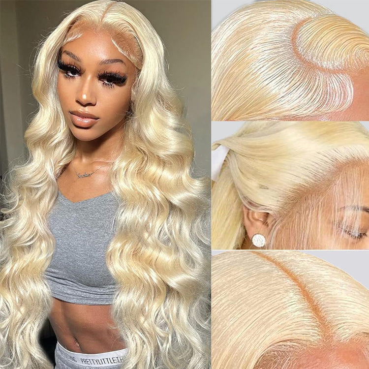 13x4 Lace Front Wig - 613 Blonde Straight Human Hair