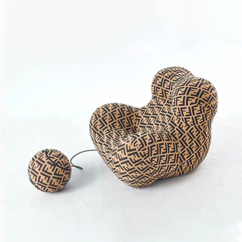 Leisure Integrated Shaping Cotton Ice Silk Lazy Sofa - Bean Bag Chair