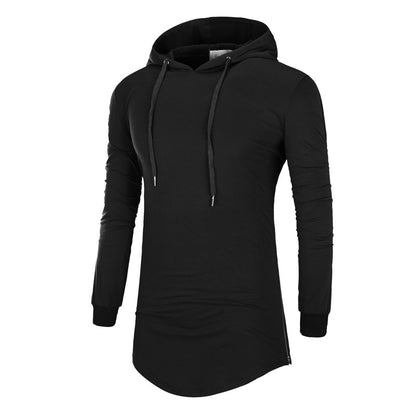 Mid-Length Hooded Pullover T-Shirt - Camouflage Sports Long Sleeve