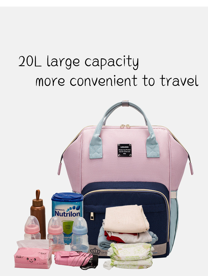 Multi-Functional Diaper Backpack - Nylon Travel Organizer for Parents