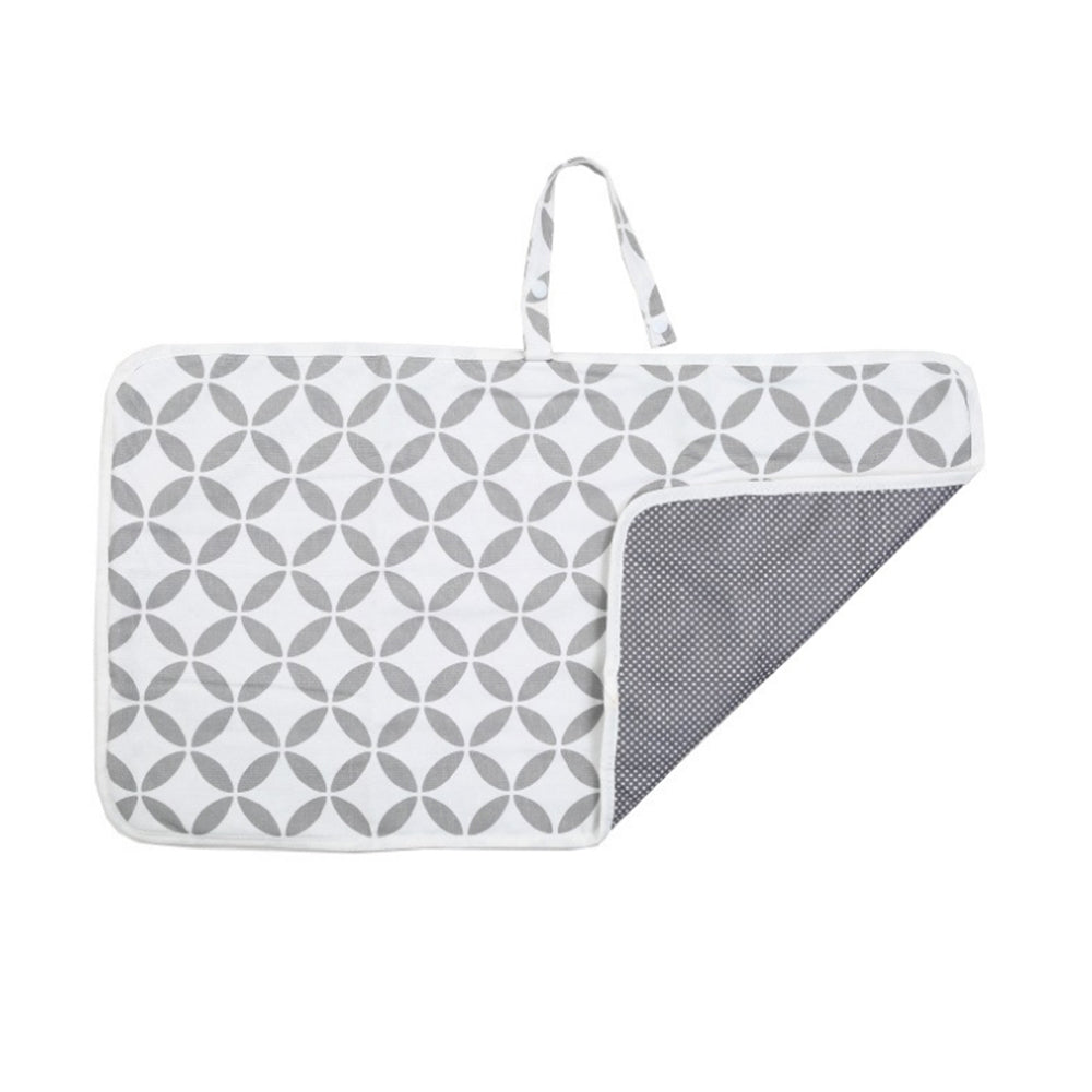 Portable Waterproof Diaper Changing Pad with Toy Links - Foldable Mat