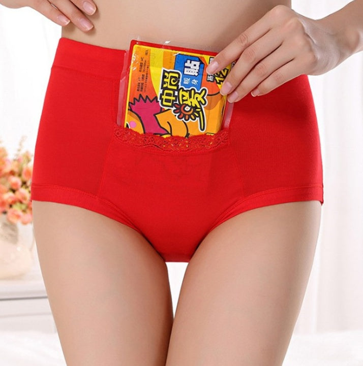 Women's High Waist Period Underwear - Bamboo Fiber Leak-Proof Brief