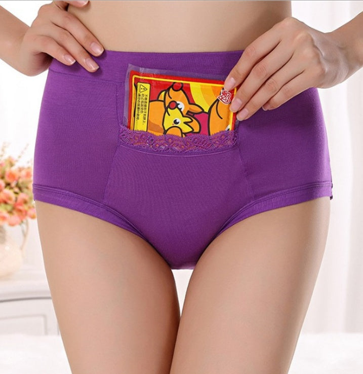 Women's High Waist Period Underwear - Bamboo Fiber Leak-Proof Brief
