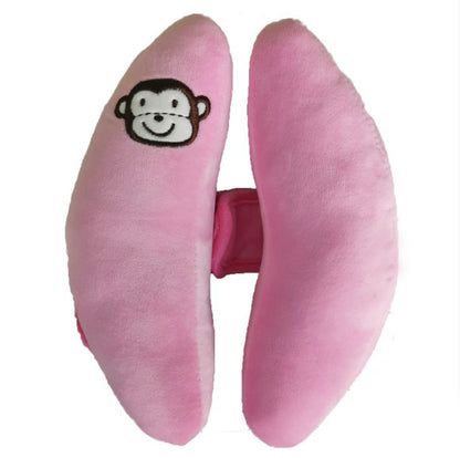 Baby Head-Shaped Banana Pillow - Soft Polyester Infant Support Cushion